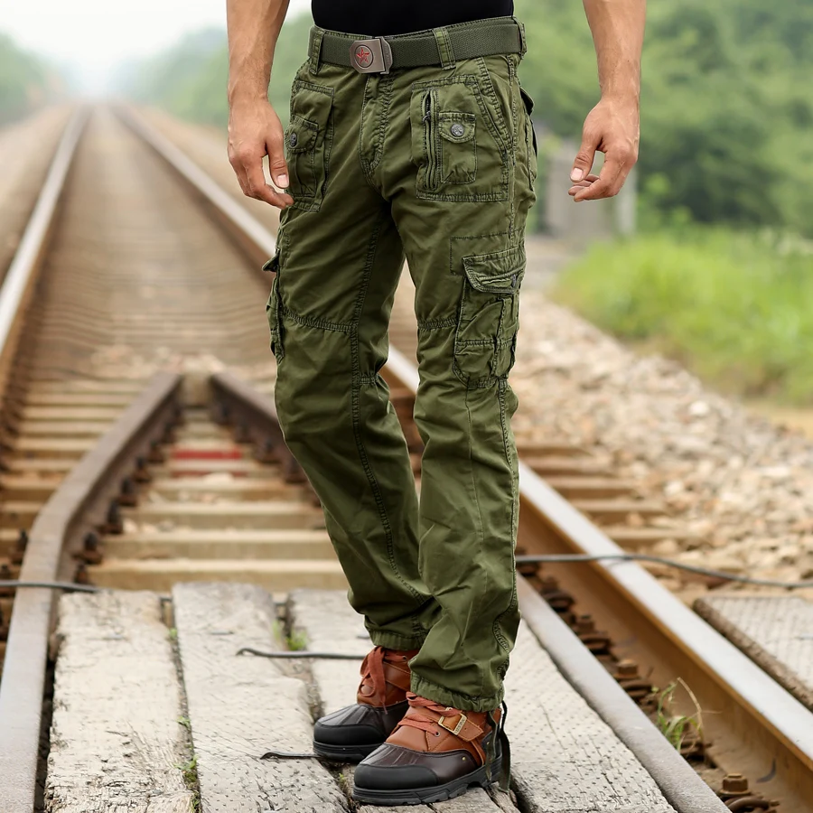 army green cargo pants mens