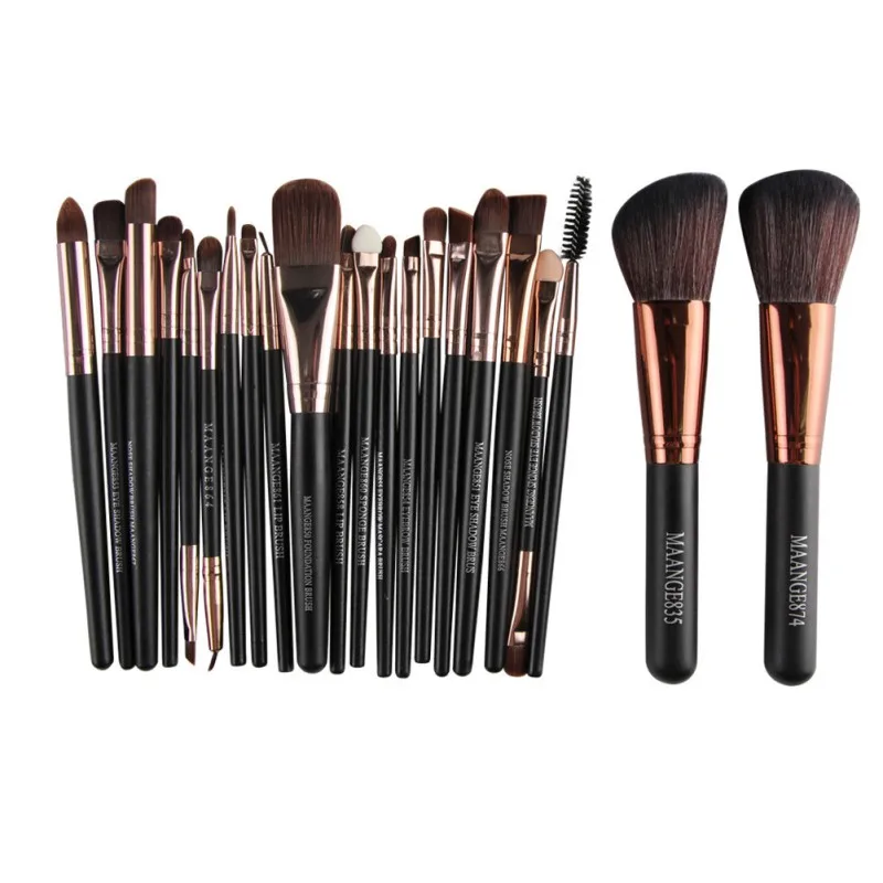 

2018 22 Pcs/SET Foundation Eyeshadow Eyeliner Lip Cosmetic Brush Kit Pro Makeup Brush Set Powder