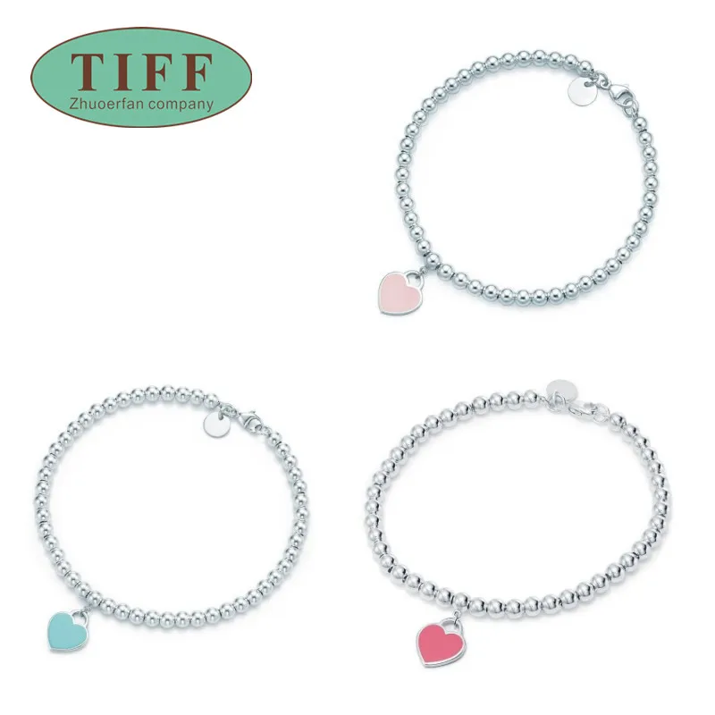 

tiffa 925 Sterling Silver Bracelet Charm Original Jewelry Luxury Fashion Women Gift Free Shipping