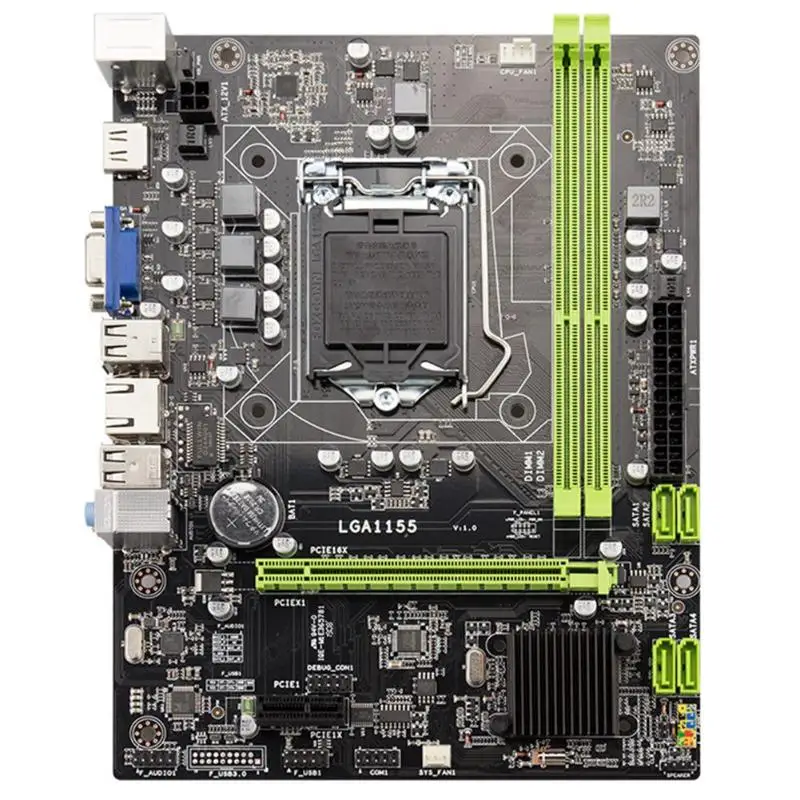 

ALLOET H61 B75 Desktop Mainboard Socket LGA1155 32GB M-ATX Motherboard 1000Mbps Network Card Desktop Mainboard