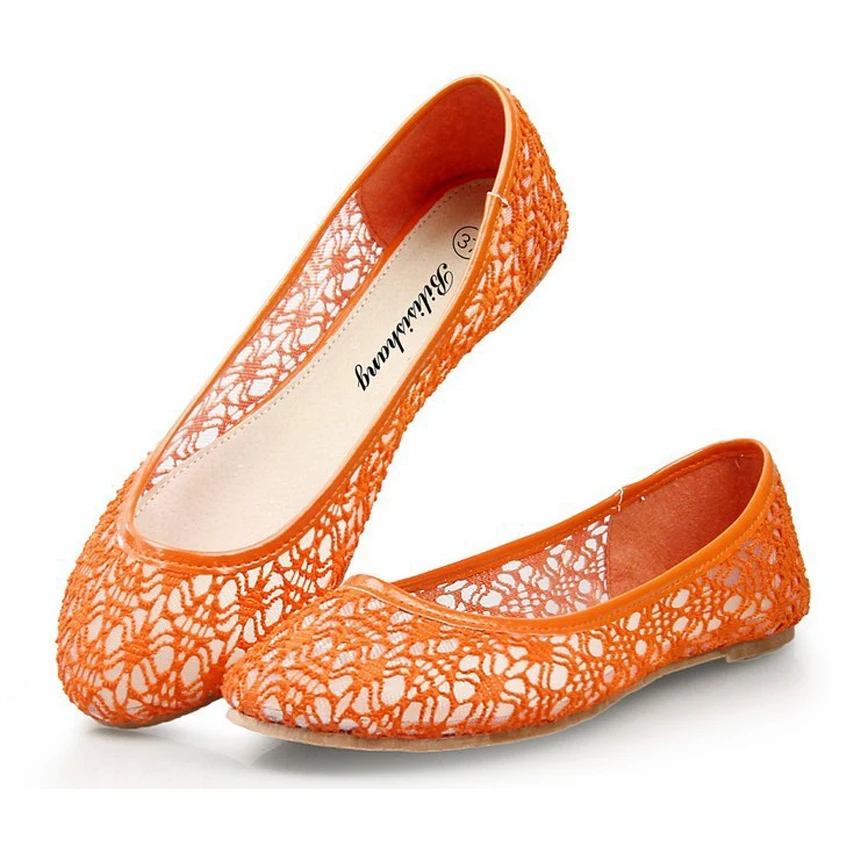 orange womens shoes