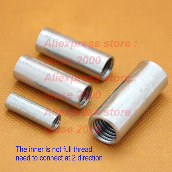 

M6 M8 M10 M12 hollow screw inner thread connector lengthen inner thread tube female thread tube screw lengthen column nut