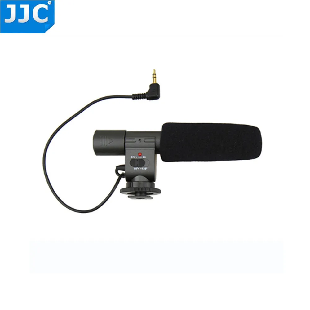JJC стерео микрофон для CANON 60D 70D 80D 5D Mark II III 6D 7D для NIKON D5500 D5300 D3300 D4S D7200 D7100 D750 D810 D5200