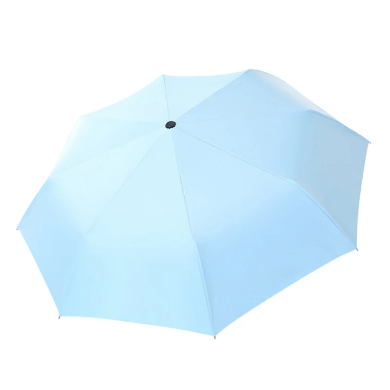 Легкий для путешествий из трех складной ветрозащитный зонт автоматический женский зонт в близко зонтики солнце и дождь УФ Защитный зонтик взрослых Зонты - Цвет: TL