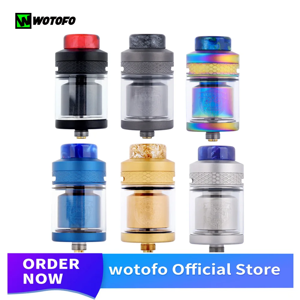 

Original Wotofo Serpent Elevate RTA Atomizer Vape Tank Rebuilding Dripping Top Filling Tank 510 Thread electronics Vaporizer