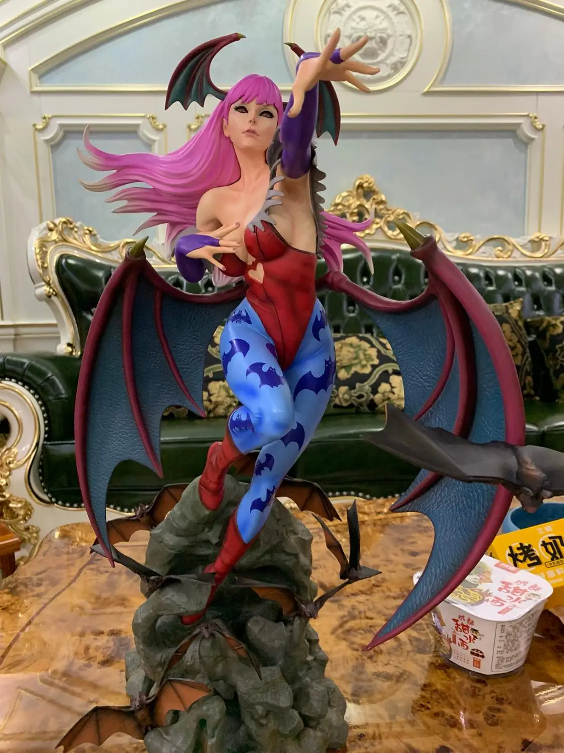 Высокое качество TFTOYS 1/4 масштаб Morrigan Aensland вампир суккуб полноразмерная портретная Статуэтка из полистоуна фигурка модель 61 см