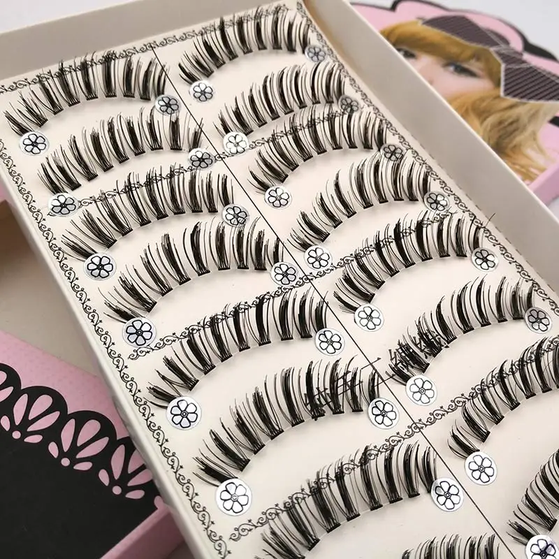 

10 pair False Eyelashes Maquiagem Fake Eyelashes Eye Lashes Natural Professional Makeup Eyelash Extension maquiagem L07