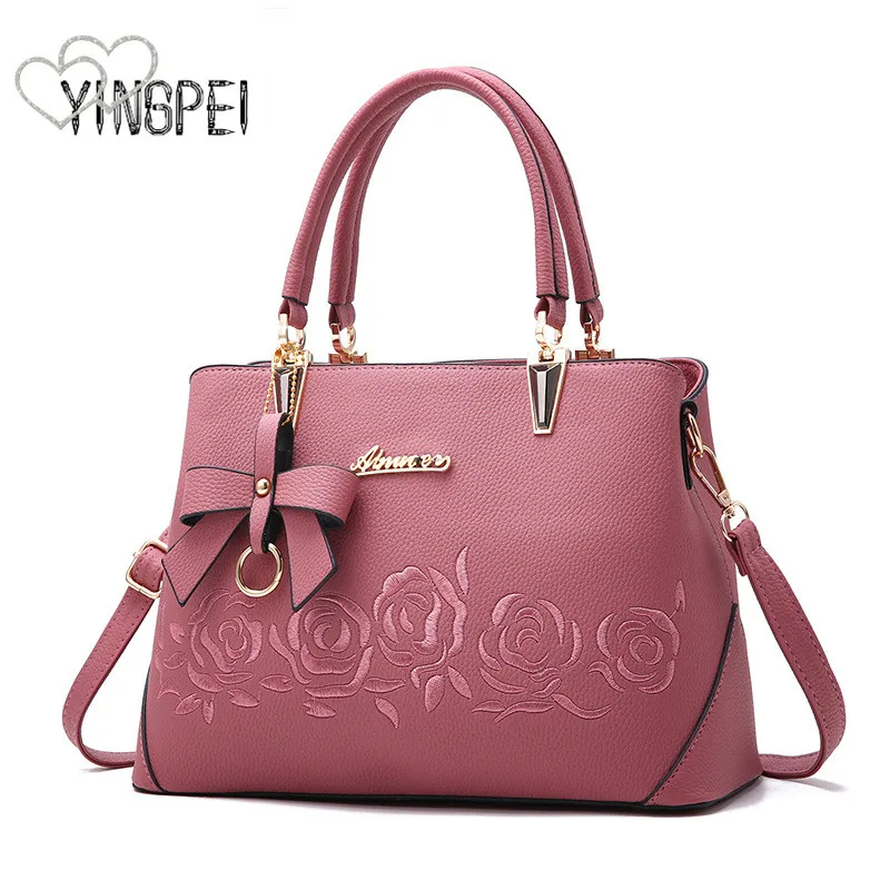 Koop Vrouwen tas Mode Toevallige vrouwen handtassen Luxe handtas Designer schoudertassen nieuwe tassen voor vrouwen 2019 bolsos mujer zwart