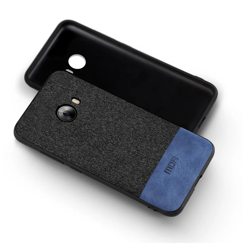Для Xiaomi Mi Note 2 чехол противоударный задняя крышка Ткань защитный силиконовый чехол s capas MOFi note2 чехол - Цвет: black with blue