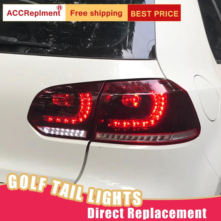 Новый светодиодный фонарь светильник s в сборе для VW Golf 6 2009 2013 задний стоп сигнал
