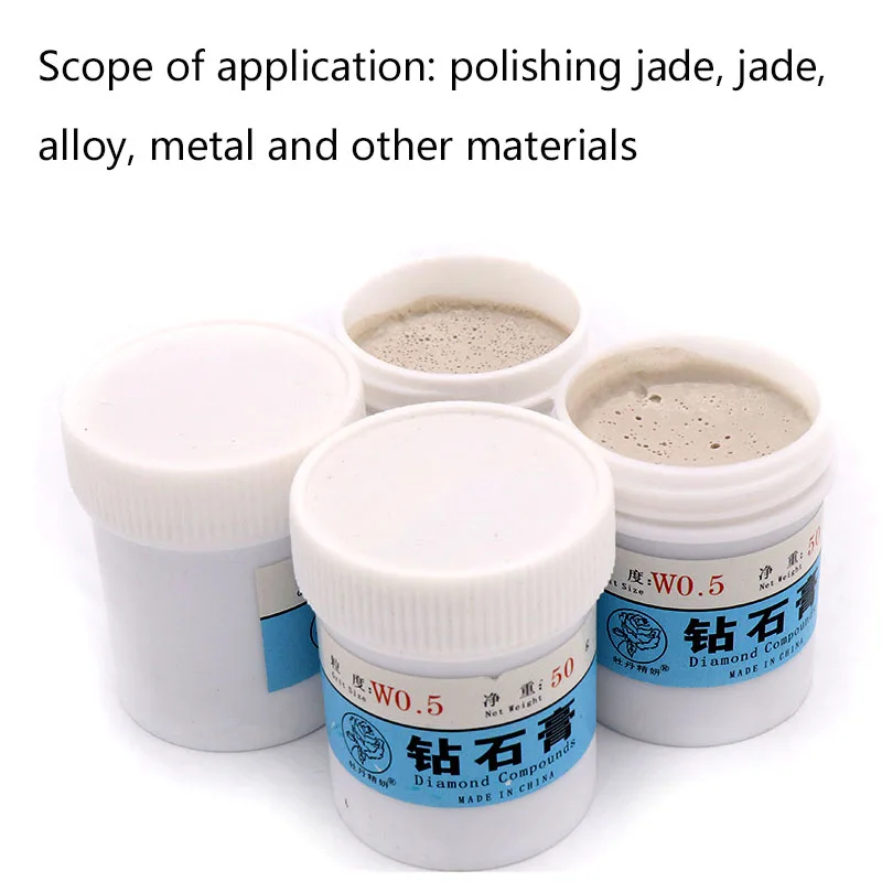 1pc Diamond Polishing Grinding Paste Metal Polish Diamond Abrasive Water Oil Dual-used For Jade Emerald Mirror Surface Agate