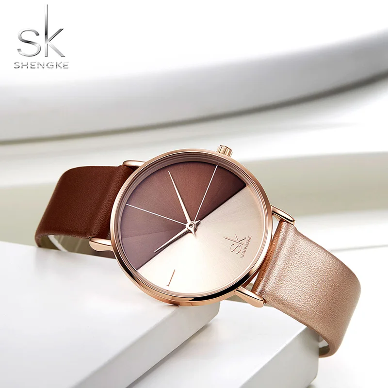 SK Relogio Feminino женские часы лучший бренд класса люкс 2018 кожаные для дам кварцевые