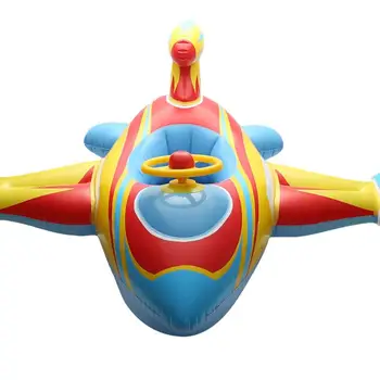 

Inflatable Swim Seat Boat Baby Toddler Airplane Pool Float Swimming Ring Children Water Holiday Party Aircraft Toys