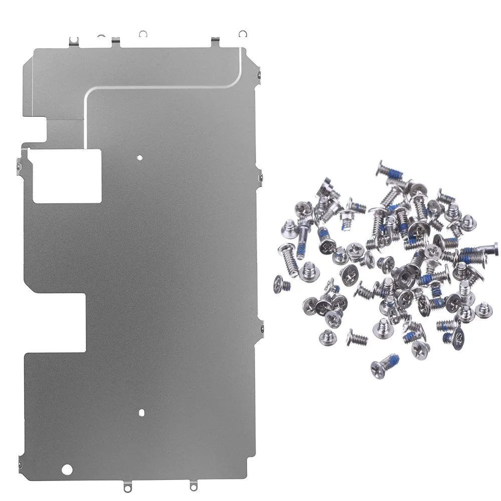 

2pack/set for iPhone 7 7 Plus 8 8 Plus Screen LCD Display Back Metal Plate Shield with full set screws Replacement Part