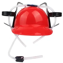 Funny Helmet Drinking Straw