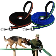 Прочный большой Поводок для собак, нейлоновый тренировочный поводок для собак, длинный поводок для немецкой овчарки, Ротвейлер K9, отзыв