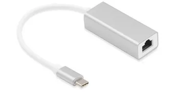 

50pcs External Wired USB C Ethernet Adapter Network Card USB Type-C to RJ45 Lan for MacBook Win 7/8/10 Laptop 10/100Mbps
