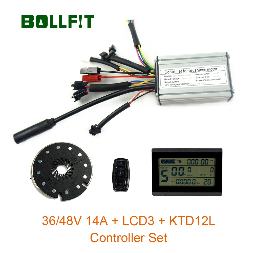 36V48V 250 W Водонепроницаемый Контроллер 14A LCD3 дисплей PAS набор е-Байк, конверсионный набор, зал Сенсор и зал Сенсор меньше