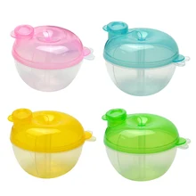 Three Grid Rotating Baby Feeding Milk Powder Formula Storage Box Portable Dispenser Baby Kid Toddler Food Containers Storage J75