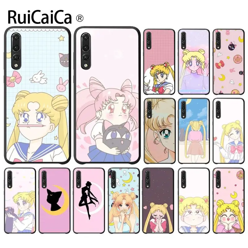 Ruicaica милый мягкий чехол для телефона с аниме Сейлор Мун на заказ Haiwei P9 P 10 Plus P20 Pro