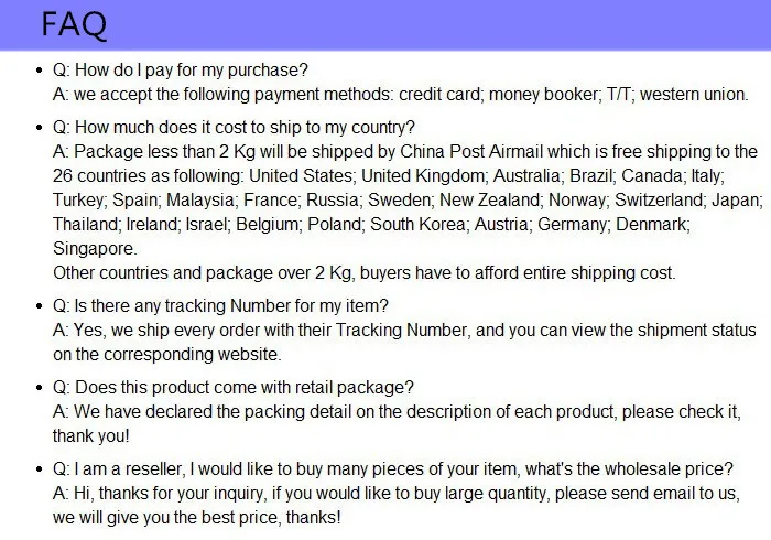 FAQ
