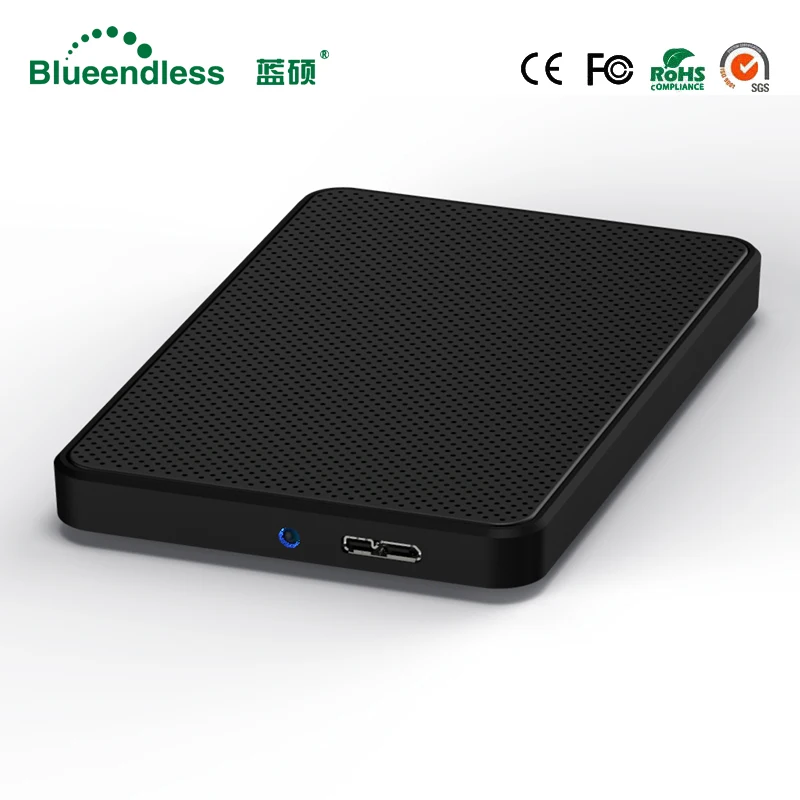 Blueendless 2,5 дюймовый корпус HDD USB3.0 на SATA внешний жесткий диск корпус 6 Гбит/с высокоскоростной ящик для HDD SSD Поддержка UASP