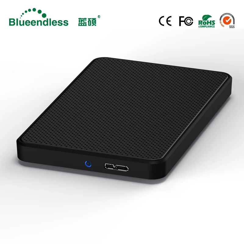 Blueendless 2 5 дюймовый корпус для жесткого диска USB3.0 на SATA внешний 6 Гбит/с