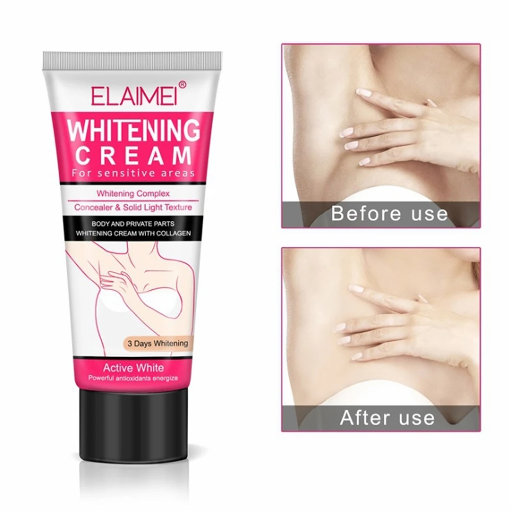 

ELAIMEI Underarm Whitening Cream for Sensitive Area Skin Body and Private Parts Whitening Cream Skin Care Underarm Leg Arm knee