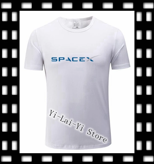 

2019 SpaceX 15Color T Shirts Men Space X Logo Men's T-shirt Popular Short Sleeve Boyfriend Women TShirt Simple Style Tee T Shirt
