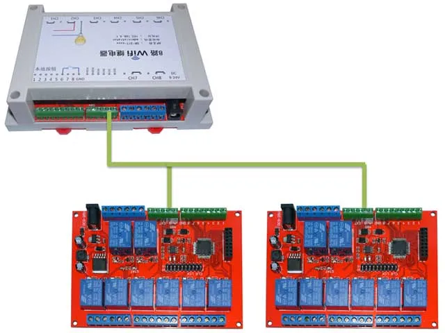 8 в 8 релейный модуль, wifi Сеть Modbus TCP, RS485 Modbus RTU каскад, беспроводной переключатель управления задержкой