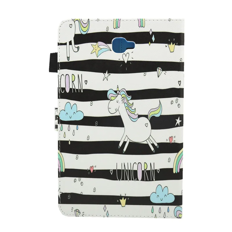 Case For Samsung Galaxy Tab A6 A 6 2016 10.1 T585 T580 SM-T585 Soft silicone Cartoon Unicorn Function Stand Flip Leather Cover Case For Samsung Galaxy Tab A6 A 6 2016 10.1 T585 T580 SM-T585 Soft silicone Cartoon Unicorn Function Stand Flip Leather Cover