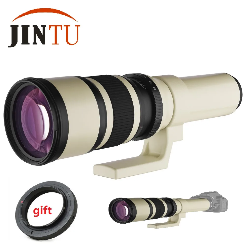 JINTU 500 мм F6.3 32 супер фиксированный фокус MF телеобъектив + T2 адаптер для Sony Alpha Full Frame