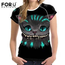 FORUDESIGNS New Cute Totoro T Shirt Women Cartoon Clothes 3D Harajuku Casual Tops Tees Blusa Plus Size Female O Neck T-shirt