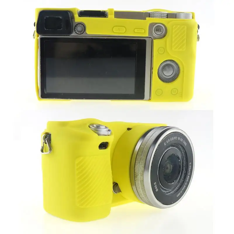 

Sleeplion Soft Silicone Rubber Camera Protective Body Case Cover For Sony A6000 Digital Camera Inner Soft Bag Case