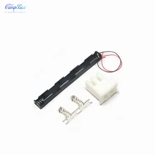 50Pcs 3xAA Straight Battery Case Holder Socket Wire Junction Boxes With 15cm Wires XH 2 54