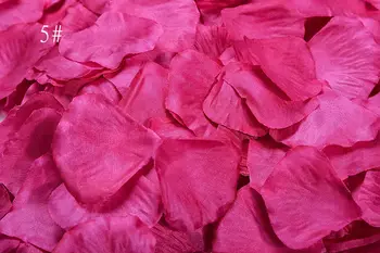

2000pcs/Lot Fuchsia Silk Rose Petals Artificial Flower For Wedding Table Decorations Event Party Supplies Petals