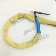 Высокая qiality натуральной кожи кабельный чехол, кожаный чехол для сварочной горелки 6,7 м 1 шт