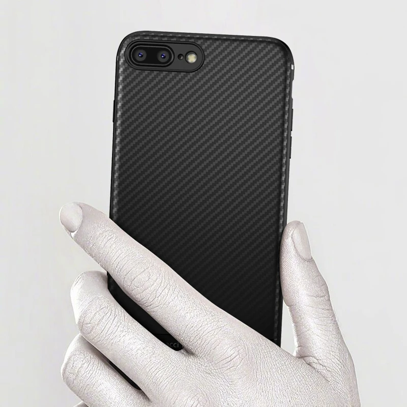Чехол из углеродного волокна для iphone 6 s plus iphone8 силиконовые аксессуары чехол 8 7 XS