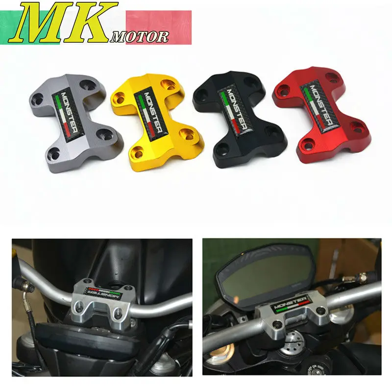 

Motorcycle Handlebar Clamp Bracket Upper For  For Ducati Monster 1200 monster821 Motocross Enduro Supermoto Dirt Bike