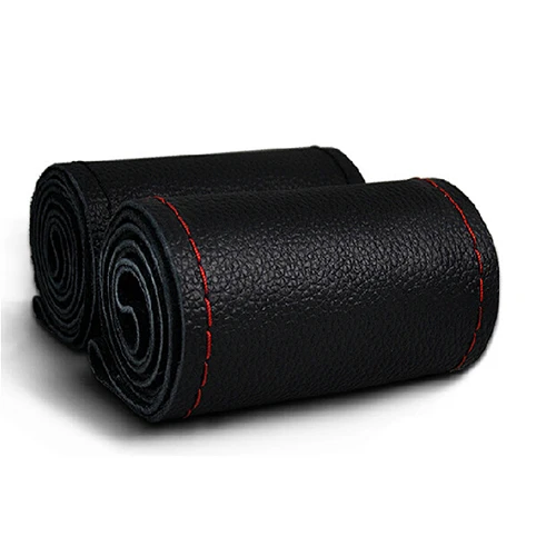 

Genuine Leather Steering Wheel Cover,Car Styling Accessories Volante Esportivo,DIY Handmade Needles Thread, Head layer cowhide