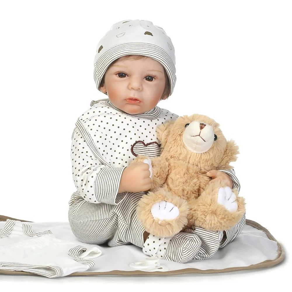 

50CM 20inch NPK Doll Bebe Reborn Dolls Girl Gifts Lifelike Soft Vinyl Silicone Reborn Doll Fashion Boy Newborn Reborn Baby Toys