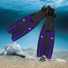 Aletas de natación ajustables para adultos, para esnórquel, para buceo, profesionales, de silicona