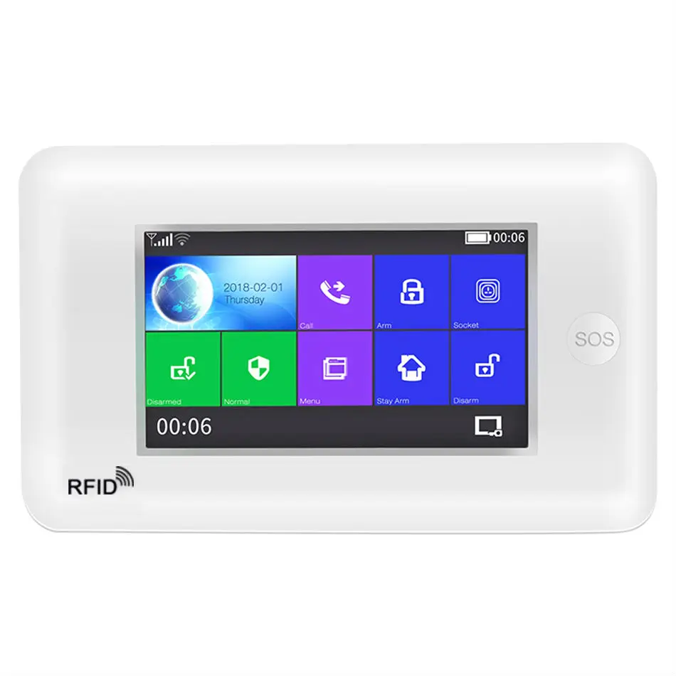 Система охранной сигнализации Yobang Wi Fi GSM сенсорный экран 433 МГц|Комплекты для