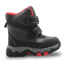 Зимняя детская обувь зимние ботинки для мальчика и девочки теплая обувь Нескользящая Водонепроницаемая русская детская спортивная обувь 960