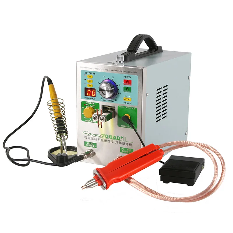 

709AD+ Spot Welder 3.2KW Automatic Pulse Spot Welding Machine Constant Temperature Soldering Iron Pen For Lithium Battery