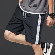 AudWhale мужские хлопковые шорты летние с высокой талией однотонные, до колена повседневные Компрессионные шорты мужские хлопковые шорты на шнурке