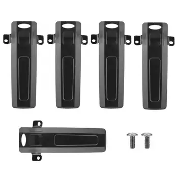 

5Pcs/Set Waist Belt Sturdy Clip for Walkie Talkie UV-82 Adopt ergonomic design Black