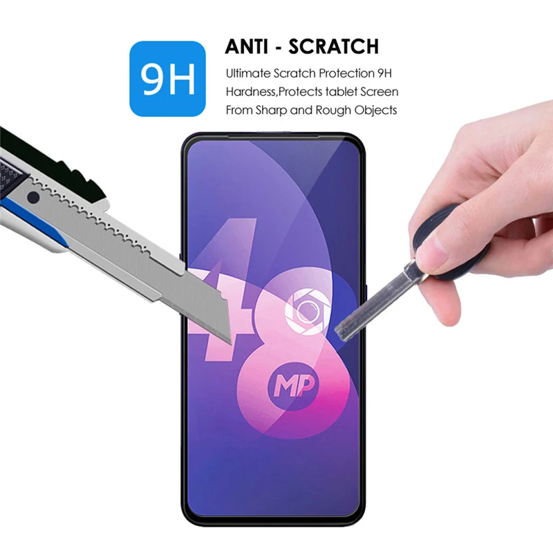 Закаленное стекло с полным покрытием для Vivo X27 защитная пленка экрана X27|Защитные