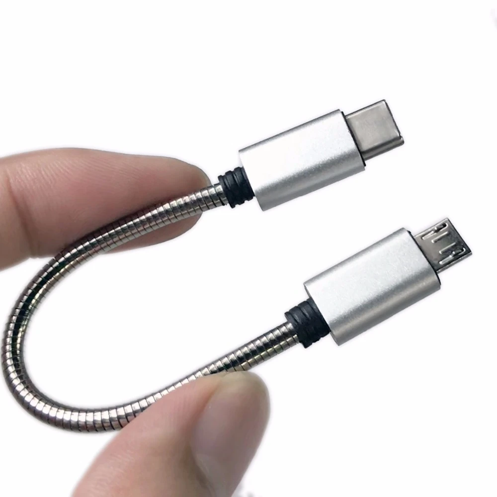 Tc03 Android Type C To Micro Usb Audio Digital Decoding Cable For Fiio Q1 Mk Ii Q5 Q7 And Other Decoder Connected To The Android Type C Interface Cell Phone Type C To