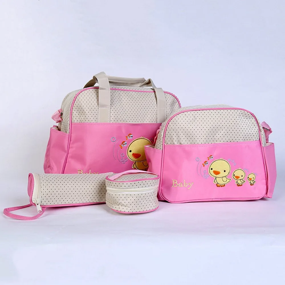 

OUTAD Mummy Bag Large Capacity Multifunctional Fashion Ducks Prints Shoulder Bag Handbag for Pregnant Women Diaper Bag Hot Sale